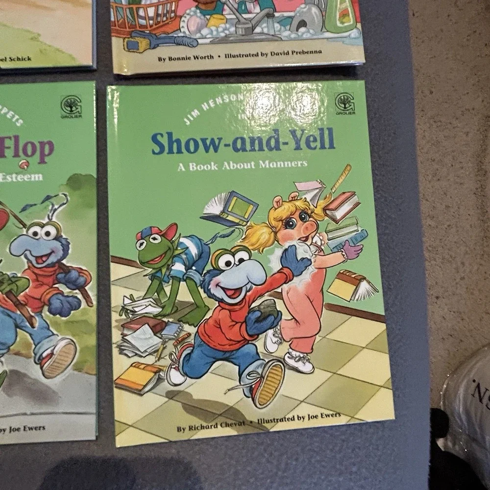 Jim Henson's Muppet Babies Books Character 1992 Muppet Press Hard Cover Lot Of 8